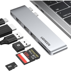 Ugreen CM380 Dual USB-C Docking Station με HDMI 4K PD