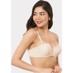 Norddiva Σουτιέν Strapless Push Up με Μπανέλα Μπεζ 5051