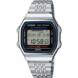 Casio Vintage Ψηφιακό Ανδρικό Ρολόι Χρονογράφος με Ασημί Μεταλλικό Μπρασελέ ABL-100WE-1AEF