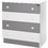 Lorelli New Βρεφική Συρταριέρα Λευκή Γκρι 81x50x86cm 10170070041A