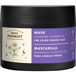 Green Pharmacy Chamomile & Flaxseed Oil Μάσκα Μαλλιών για Προστασία Χρώματος & Επανόρθωση για Βαμμένα Μαλλιά 300ml