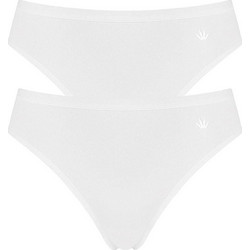 Triumph Βαμβακερά Γυναικεία Slip Λευκά 2Pack 10159179-0003