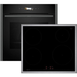 Neff Φούρνος Ηλεκτρικός Άνω Πάγκου 71lt 59.6cm B24CR31GO με Επαγωγικές Εστίες T46SBE1LO