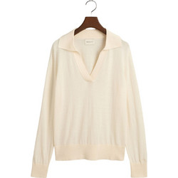 Gant Γυναικεία Πλεκτή Μπλούζα με Γιακά Nude 3GW4803188-130