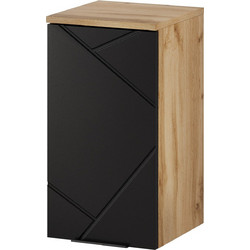 PoliHome Mazi Κρεμαστό Ντουλάπι Μπάνιου MDF Black 162824159