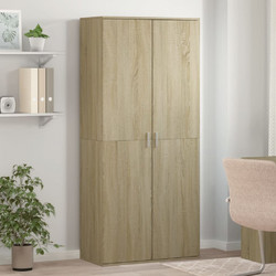 vidaXL Παπουτσοθήκη Μοριοσανίδας Δρυς M80xΠ39xY178cm 3276674