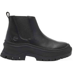 Timberland Roxie Lane Γυναικεία Μποτάκια Chelsea Δερμάτινα Μαύρα με Χοντρό Χαμηλό Τακούνι TB0A28XMW02