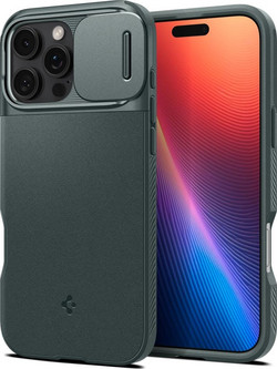 Spigen Optik Armor MagFit Back Cover Abyss Green (iPhone 16 Pro Max)