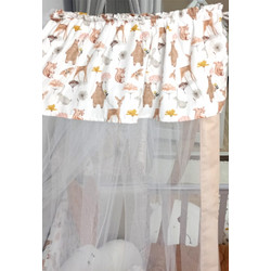 Baby Star Forest Friends Κουνουπιέρα Κούνιας Λευκή 450x180cm