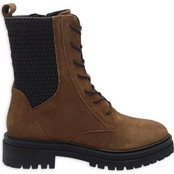 Geox Iridea Γυναικεία Αρβυλάκια Suede Σοκολατί με Χοντρό Χαμηλό Τακούνι D26HRN0226WC0183