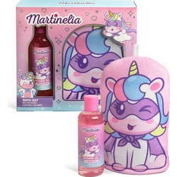 Martinelia Little Unicorn Strawberry Shower Gel 200ml + Little Unicorn Wash Mitt