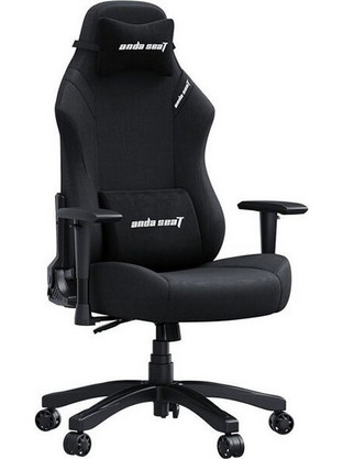 Anda Seat Luna Καρέκλα Gaming Υφασμάτινη με Ρυθμιζόμενα Μπράτσα Μαύρη AD18-44-B-F