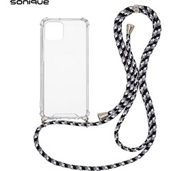 Sonique Strap Back Cover Transparent / Rainbow Black (iPhone 11 Pro)