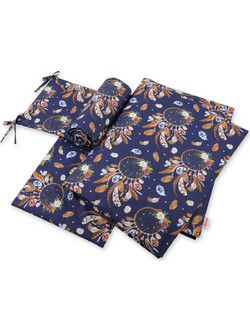 Bobono Dream Catchers Σετ Κούνιας Navy Blue 3τμχ