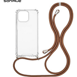 Sonique Armor Clear Back Cover Transparent / Brown (iPhone 14 Pro Max)