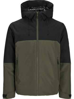 Jack & Jones Ανδρικό Μπουφάν Χειμωνιάτικο Softshell Χακί 12263064