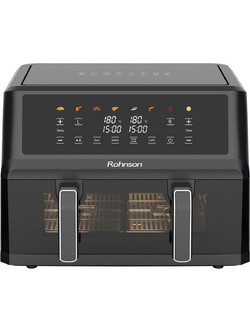 Rohnson R-2864 Air Fryer 10.4lt με Διπλό Κάδο