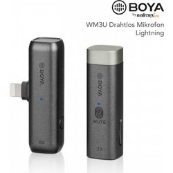 BOYA Walimex Pro WM3D Σετ Μικρόφωνο Πέτου Lightning