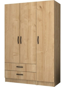 Megapap Τρίφυλλη Ντουλάπα Ρούχων 120x61.8x181cm GP100-0068,2