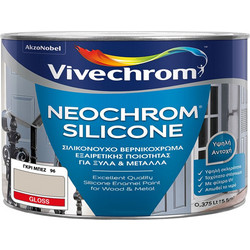 Vivechrom Neochrom Silicone Βερνικόχρωμα Διαλύτου Ξύλου & Μετάλλου No96 Γκρι Μπεζ 0.375lt