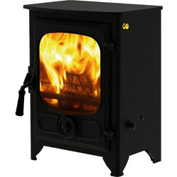 Charnwood Country 4 Black Ατσάλινη Ξυλόσομπα Αερόθερμη 4kW
