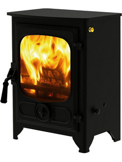 Charnwood Country 4 Black Ατσάλινη Ξυλόσομπα Αερόθερμη 4kW