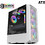 Armaggeddon Tritron Pro 100 White Gaming Midi Tower Κουτί Υπολογιστή RGB με Πλαϊνό Παράθυρο