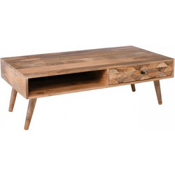 Woodwell TEKA-W Τραπεζάκι Σαλονιού Ξύλινο Μ120xΠ60xΥ40cm ΕΑ7046,W