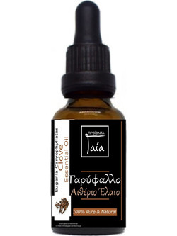 Gaia Products Βιολογικό Αιθέριο Έλαιο Γαρύφαλλο 5ml