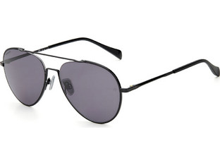 Rag & Bone RNB1036-G-S 807M9 Ανδρικά Γυαλιά Ηλίου Aviator Μεταλλικά Μαύρα με Μαύρο Φακό