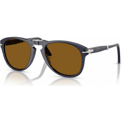 Persol PO0714 121733 Ανδρικά Γυαλιά Ηλίου Aviator Κοκάλινα Μαύρα με Καφέ Φακό