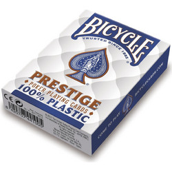 Bicycle Prestige Jumbo Τράπουλα Πλαστική Μπλε F44100
