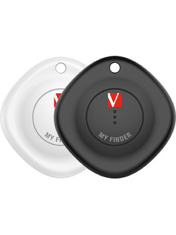 Verbatim My Finder 2-pack Anti-Lost Tracker Apple Find My Black White 2 Pack