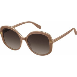 Marc Jacobs MARC1119S 10AHA Γυναικεία Γυαλιά Ηλίου Στρογγυλά Κοκάλινα Μπεζ με Μαύρο Φακό