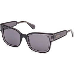 Max & Co MO0098-01A Γυναικεία Γυαλιά Ηλίου Τετράγωνα Κοκάλινα Μαύρα με Μαύρο Φακό