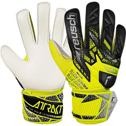 Reusch Attrakt Solid Παιδικά Γάντια Τερματοφύλακα Μαύρα Κίτρινα 5572515-2014