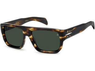 David Beckham DB7132S WR9QT Ανδρικά Γυαλιά Ηλίου Τετράγωνα Κοκάλινα Ταρταρούγα με Μαύρο Φακό