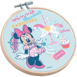 Parisis Μπομπονιέρα Βάπτισης Τελάρο Minnie Mouse Carousel από Ύφασμα & Ξύλο