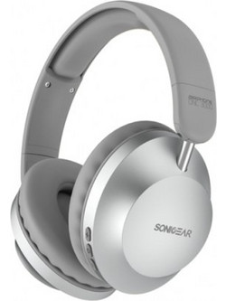 SonicGear Airphone 3000 Ασύρματα Bluetooth Ακουστικά Over Ear με Noise Cancelling Ασημί