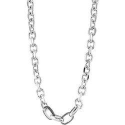 Oxette Γυναικείο Κολιέ Αλυσίδα Ασημί 01X15-00477