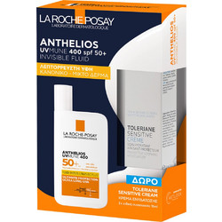 La Roche-Posay Anthelios Uvmune 400 lnvisible Fluid SPF50 50ml + Toleriane Sensitive Cream 15ml
