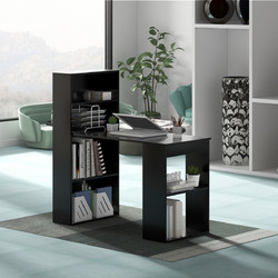 Costway Γραφείο Ξύλινο με Βιβλιοθήκη 121.5x51.5x120cm CB10301DK