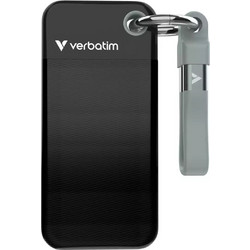 Verbatim Pocket 1TB Εξωτερικός Σκληρός Δίσκος SSD 2.5" USB 3.2 USB-C Black Grey