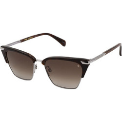 Rag & Bone RNB1053-S-086 Ανδρικά Γυαλιά Ηλίου Τετράγωνα Ασημί Μαύρο με Μαύρο Φακό