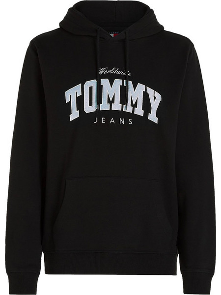 Tommy Hilfiger Ανδρικό Φούτερ με Κουκούλα & Τσέπες Μαύρο DM0DM18401-BDS