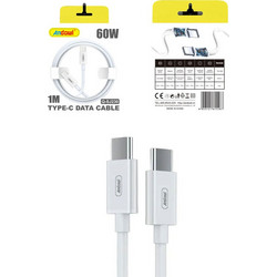 Andowl Q-SJ230 USB-C to USB-C 60W 1m White