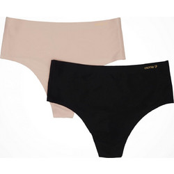 Esotiq Ψηλόμεσα Γυναικεία Slip Χωρίς Ραφές 2Pack 12143