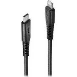Lindy Braided USB-C to Lightning Cable 1m Black 31286