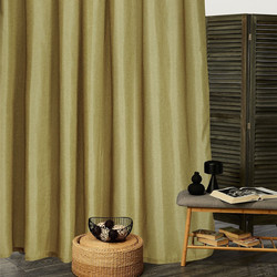 WhiteEgg Κουρτίνα Παραθύρου με Τρέσα 270x280 K066-10 Gold Olive