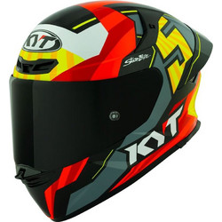 KYT TT-Revo Flux Green Yellow Red Κράνος Μηχανής Full Face 1500gr